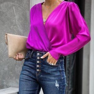 VICI Strut & Bolt Sage Green Body Suit Long Sleeve Top